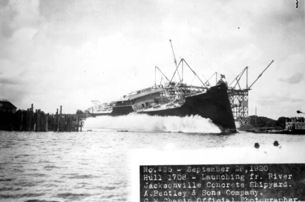 Bentley Shipyard SS Moffitt Launch 1920